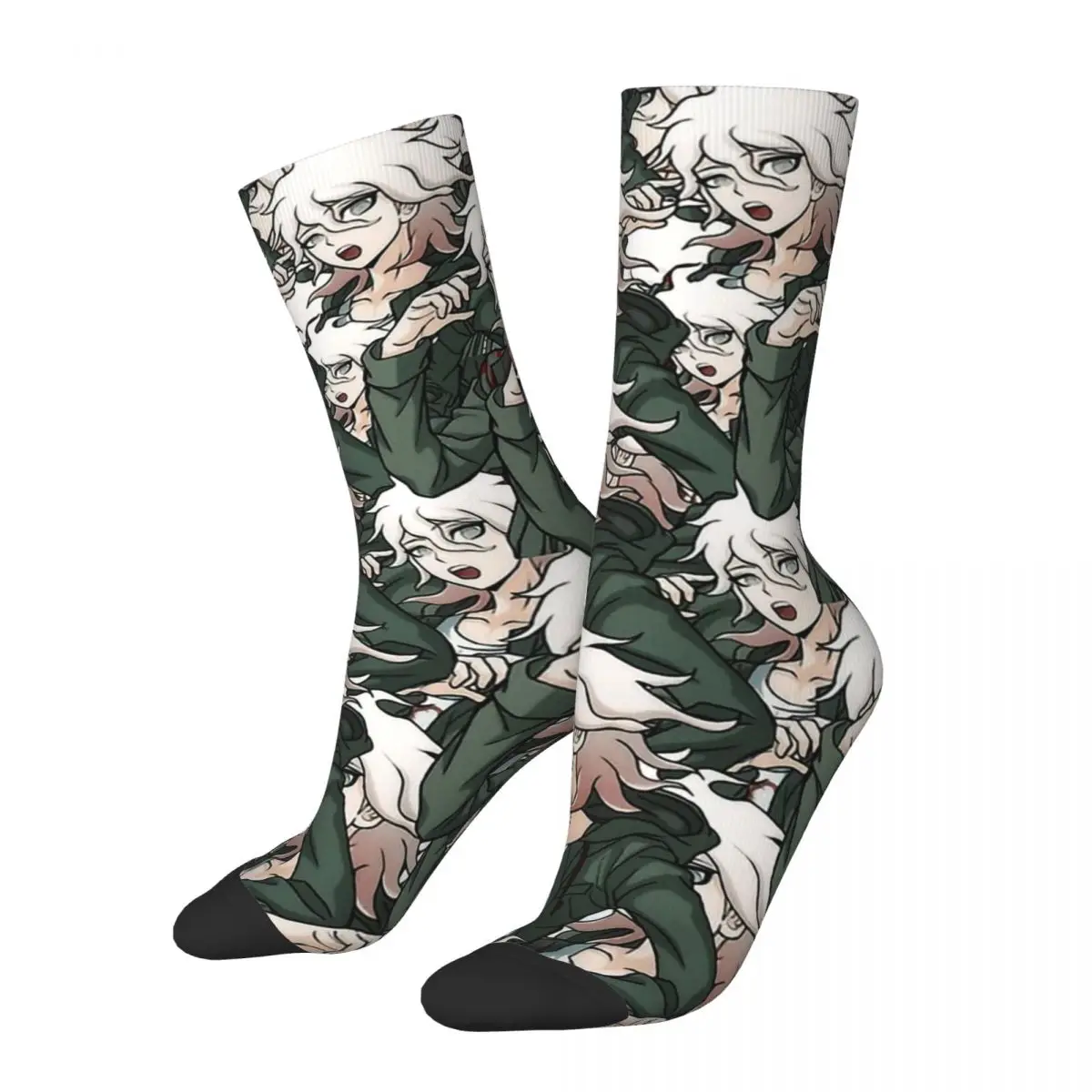 Nagito Komaeda Voice Hope Retro Danganronpa Makoto Game Unisex Socks Hiking 3D Print Happy Socks Street Style Crazy Sock crazy horse leather watch roll travel case wristwatch pouch watch box portage exquisite retro slid in out organizer for men gift