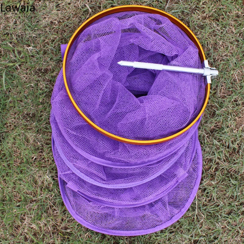 

Fishing Net Quick-drying Shrimp Cage with bag Fishing Trap Nets Depth 110cm/135cm Foldable Crayfish Traps Carp Fishing Tool