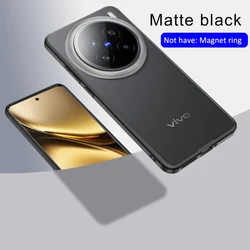 Magsafe-Compatible Transparent Hard Case for vivo X200 (Matte Black)