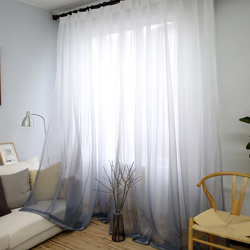 Wedding ceiling drapes Baby Room Soft Multi Color Blinds Living Room yellow curtains Tulle Voile