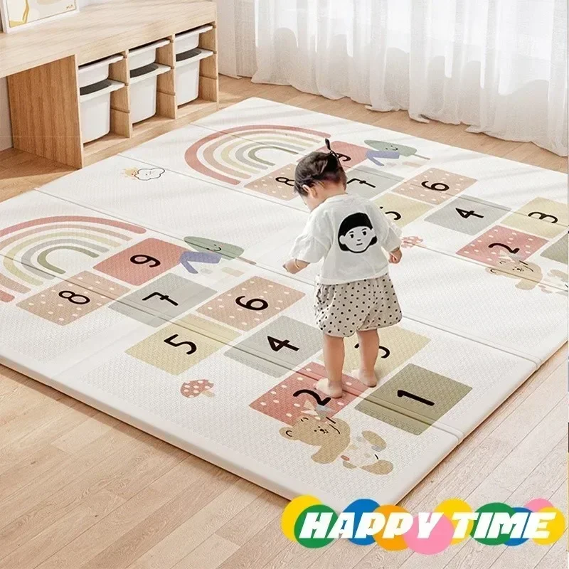 Baby Play Mat, Foldable & Waterproof Play Mat for Floor, Reversible Foam Playmat for Babies and Toddlers Infants, Crawling Mat 3