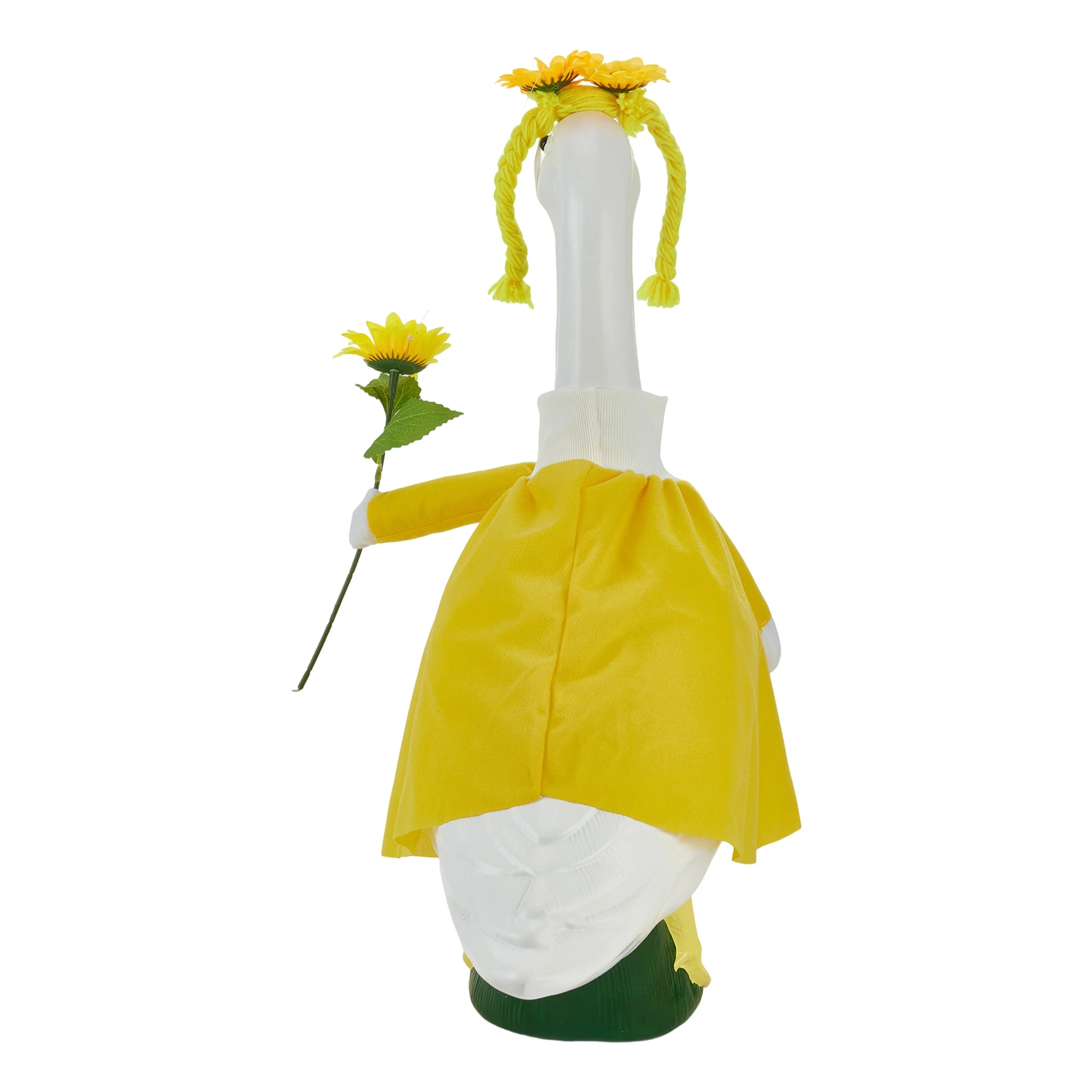 Sunflower Yellow Duck Costume Short Sleeve Low Neck Dress Daisy Flower Crown Headband Outdoor Party Decorations