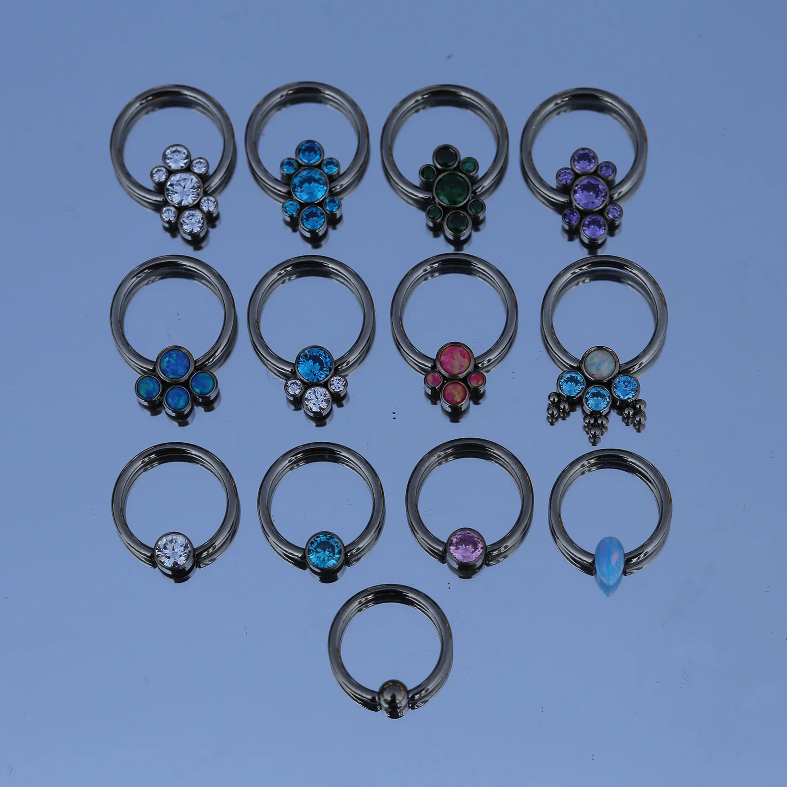 16GTitaniumF136EarringCaptiveBeadRingEarringBodyJewelryfor