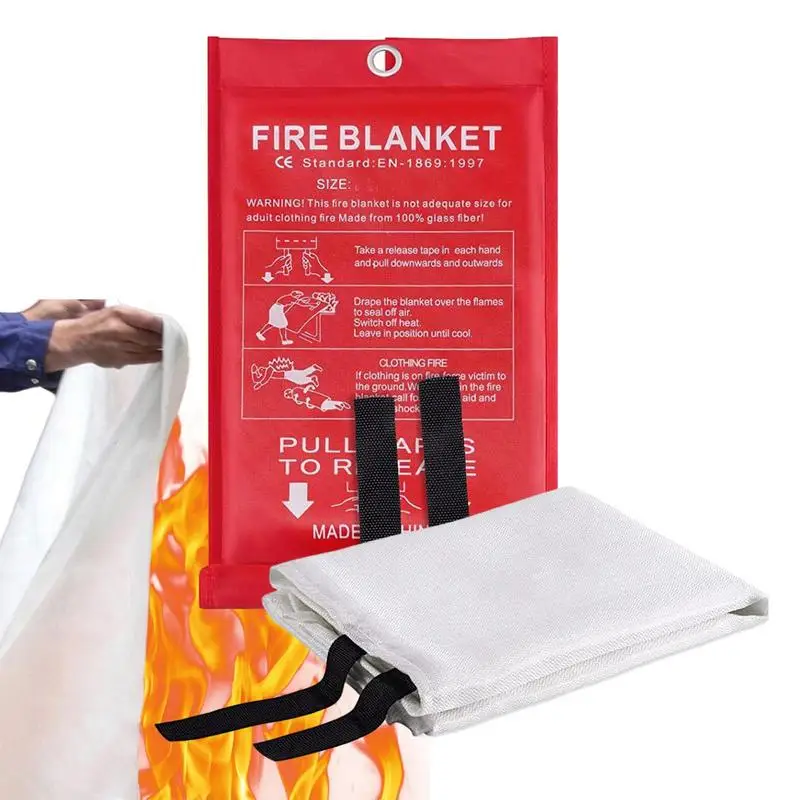 Kitchen Fire Blanket Fire Blankets To Smother A Kitchen Fire Fire Retardant Blanket 1x1m Large Fire Blanket For Kitchen Home