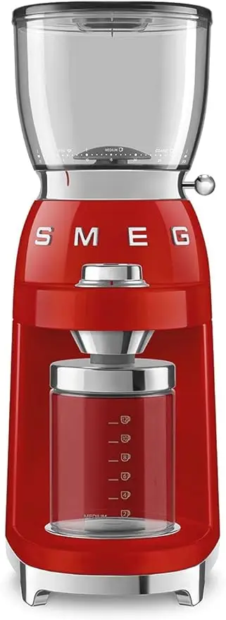 

Smeg 50's Retro Style Aesthetic Coffee Grinder, CGF01 (Red) Large