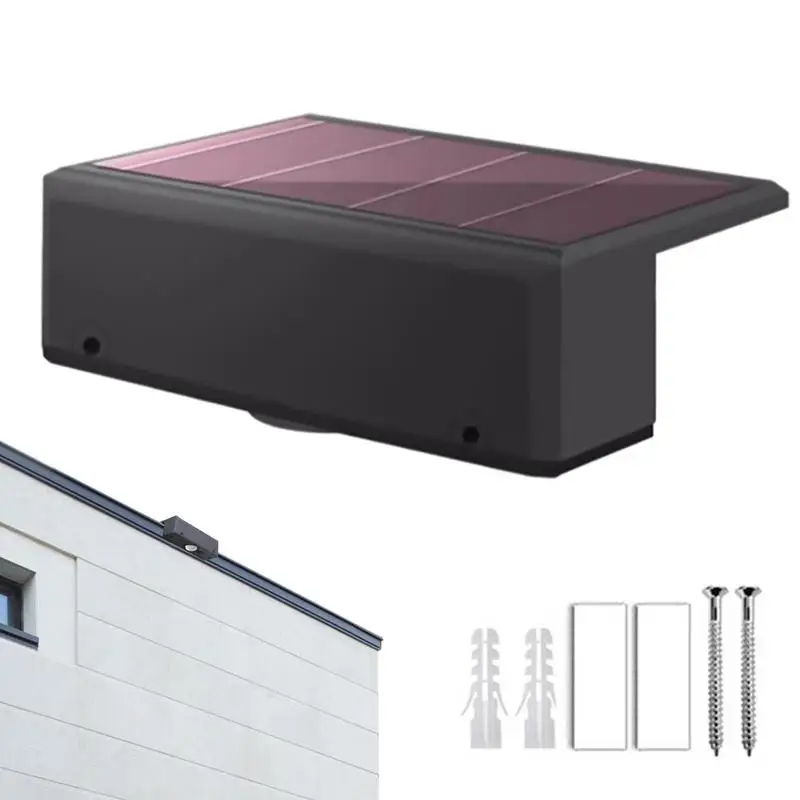 

Warm White LED Solar Step Lamp Path Stair Outdoor Garden Lights Waterproof Balcony Light Decoration For Patio Stair Fence Light