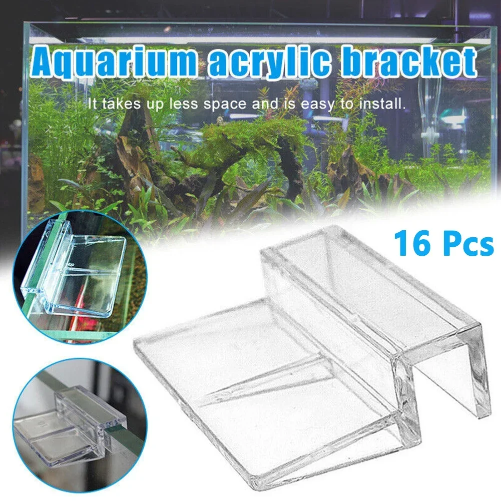 Fish Tank Lid Bracket 16 Pcs Aquarium Lid Cover Support Holder 6/8/10mm