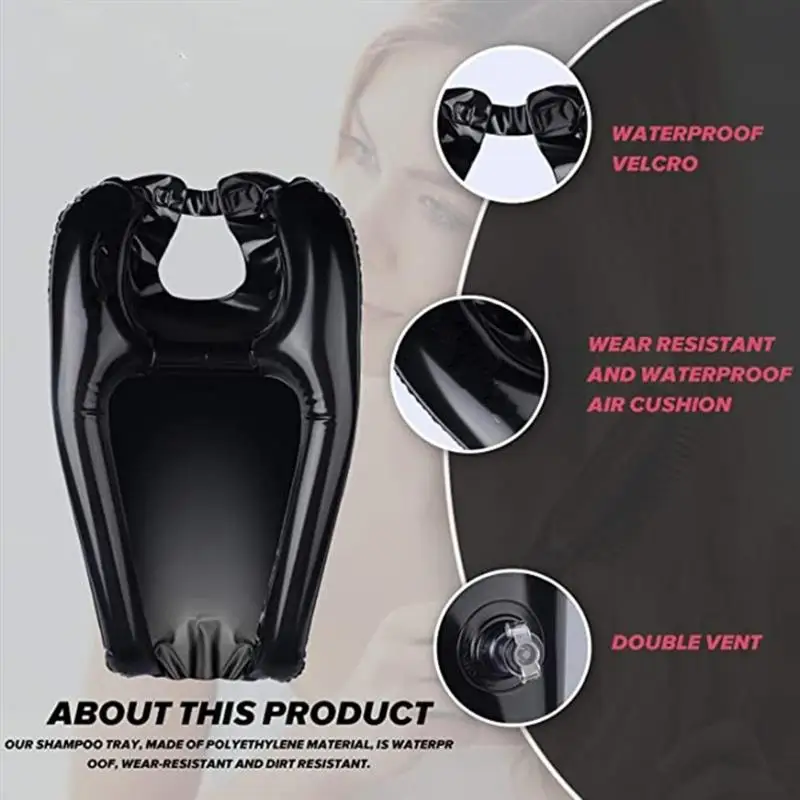 New Inflatable Shampoo Basin Portable Shampoo Pad Quickly Inflate Deflate Hair Washing Basin For Pregnant Women Elderly PVC