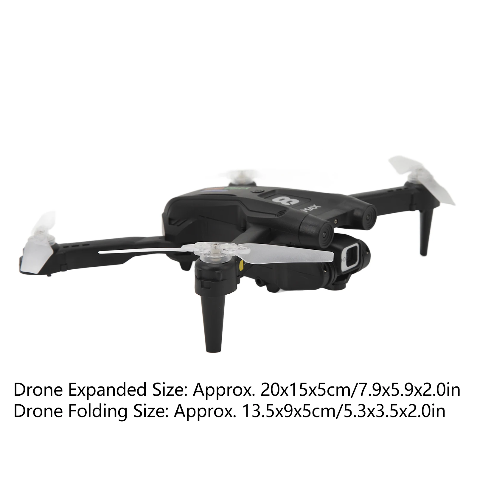 Portable Mini Drone Gravity Sensing HD Dual Camera 360 Degree Obstacle Avoidance RC Quadcopter with LED Light for Photography