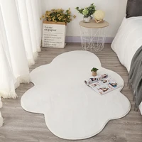 Nordic Ins Rugs for Bedroom White Cloud Shape Bedside Floor Mat Fluffy Soft Living Room Decoration Carpet Thick Plush Lounge Rug 1