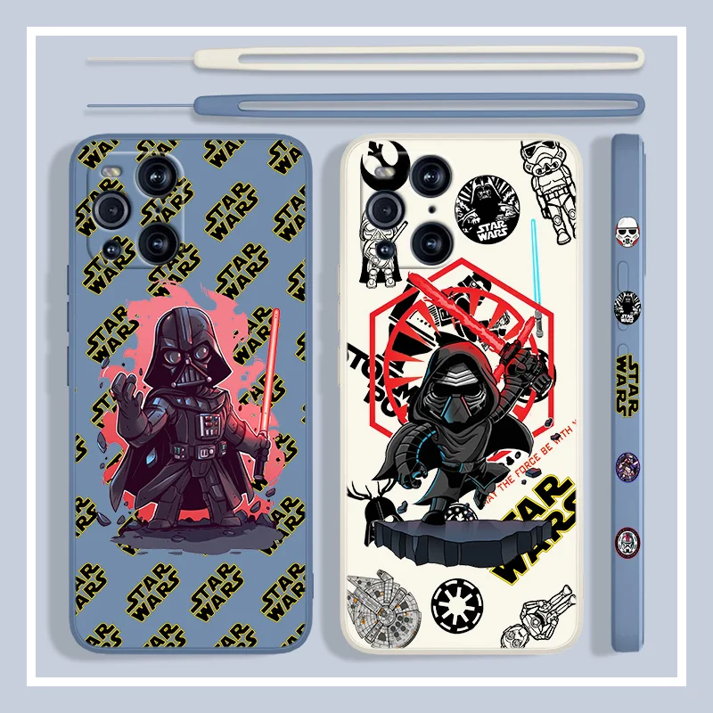 Star Wars Darth Vader Per Oppo Reno 7 6 Se Z Trova X5 X3 X2 Neo Lite Pro Custodia Morbida In Silicone Con Corda Sinistra Liquida