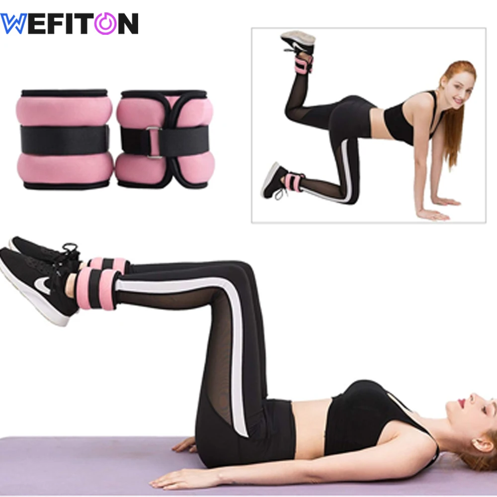 Ankle Wrist Weights 1Pair Adjustable (0.5kg/1kg) Lightweight Neoprene Straps for Running Yoga-Strength Training for All Ages