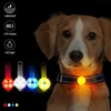 Dog Collar LED Light USB Rechargeable Waterproof Anti Lost Safety Flashing Pendant for Dogs Cats Pets Night Walking Reflective