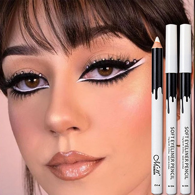 

5 шт. индивидуальная Матовая Белая подводка для глаз карандаш водостойкая быстросохнущая стойкая гладкая легко носить подводка для глаз