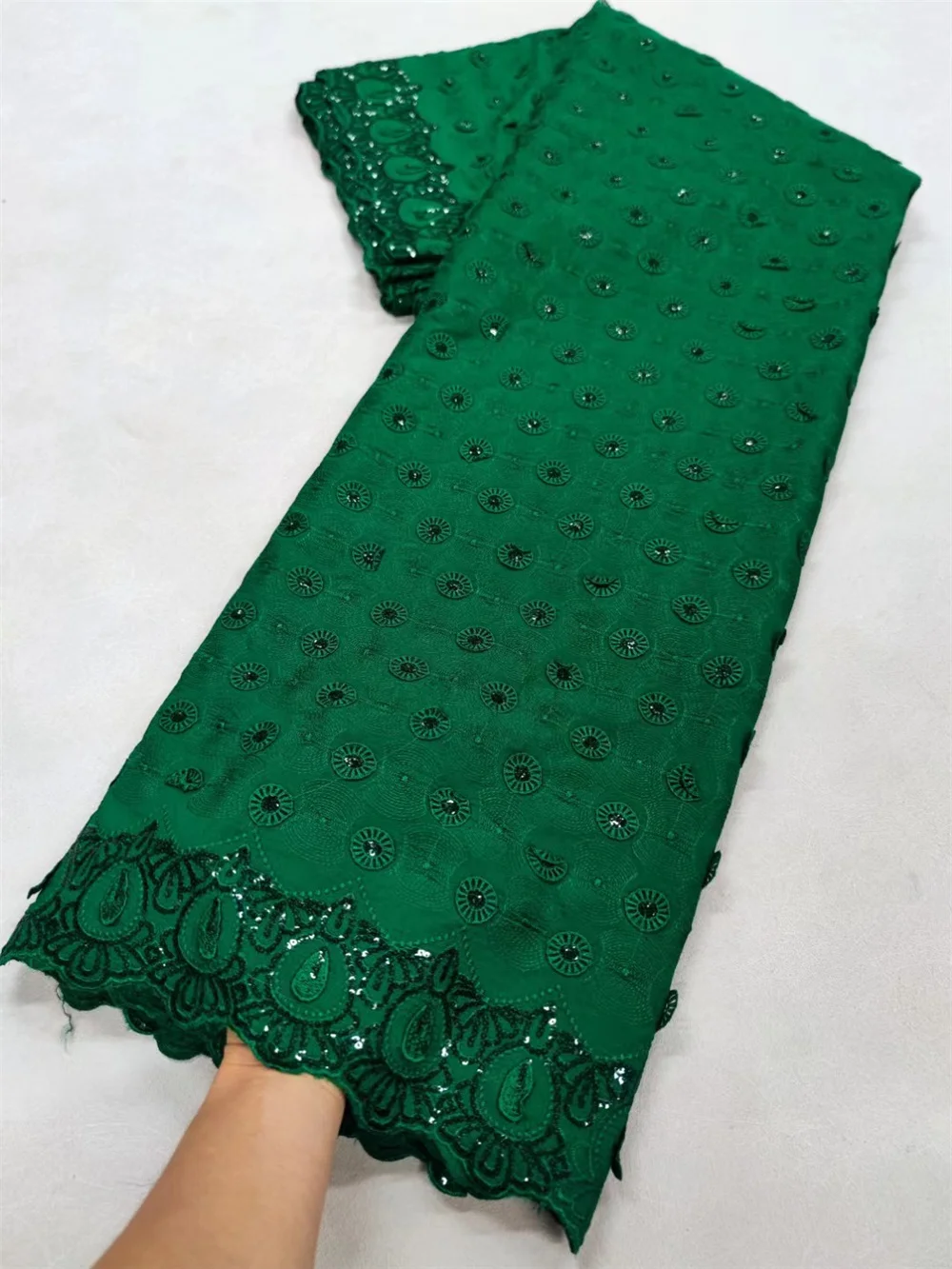 Lace Fabric Nigerian Milk Silk African Cord Water Soluble