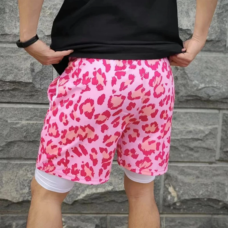 2024 Sport Shorts Heren Sportkleding Dubbeldeks Hardloopshorts 2 In 1 Strandbroek Zomer Gym Fitness Training Jogging Korte Broek 6