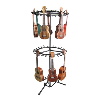 Wholesale Ukulele Display Bracket Stand Violin Guitar Display Stand Double Layer Metal Music Stand