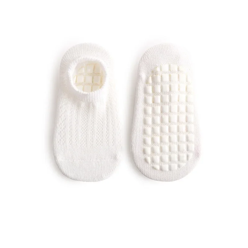 Summer Baby Socks Boys Girls Candy Solid Color Ankle Short Socks Toddler Thin Soft Breathable Indoor Non-slip Floor Sock