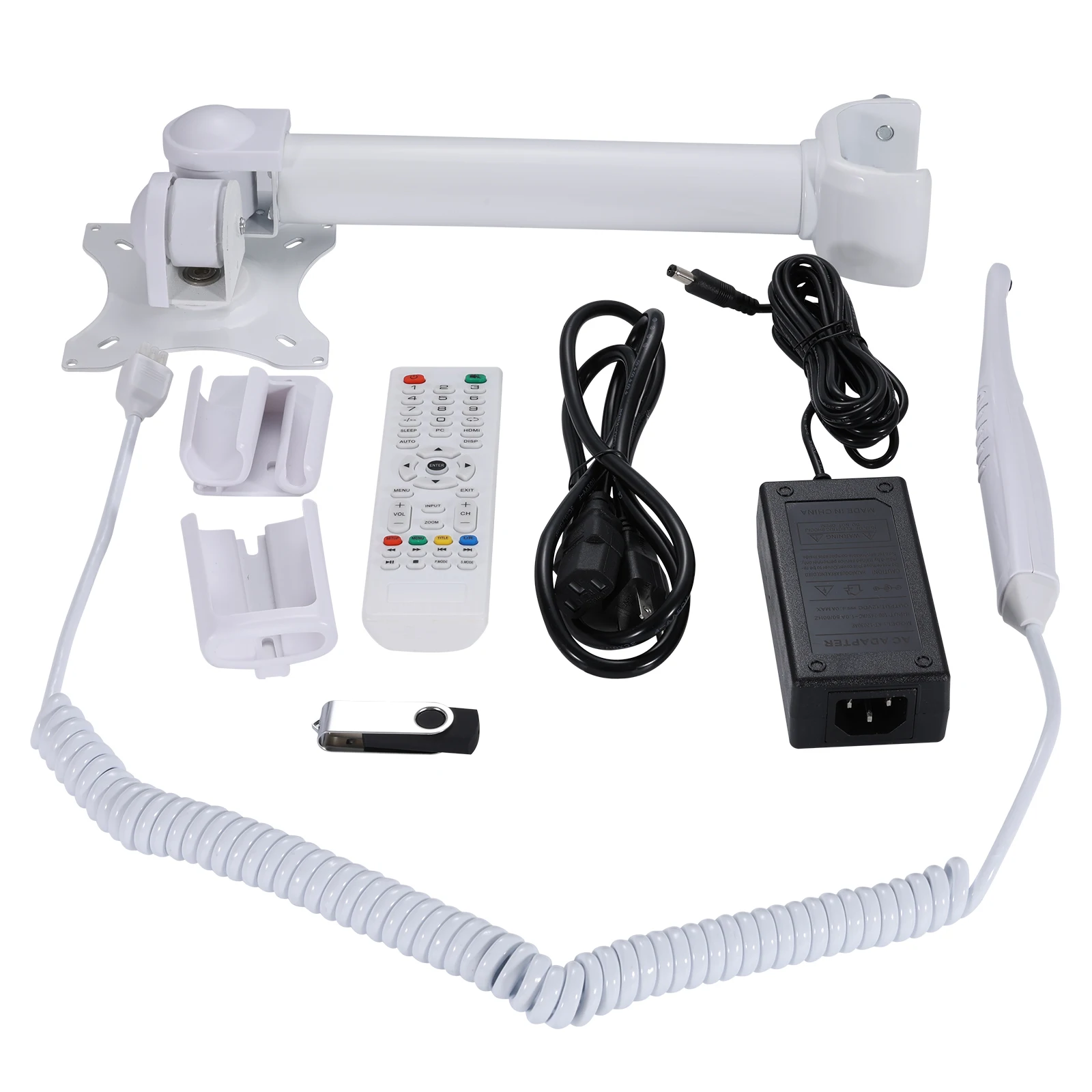 Wireless WiFi HD Dental Intraoral Camera 8 LED Macro Lens + 17 Inch LCD Screen Monitor Chair Side