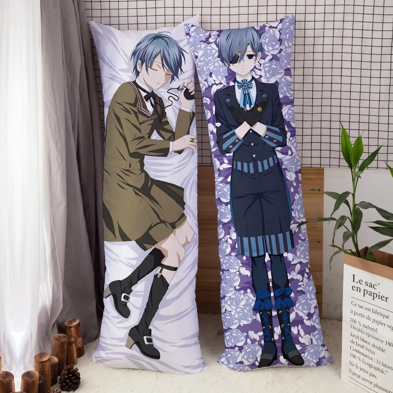 Ciel Phantomhive Black Butler Dakimakura Anime Body Pillow Case 87012 Male  –