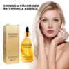 24k Gold Ginseng Serum Anti Wrinkle Lifting Firming Fade Fine Lines Lightening Spot Hyaluronic Acid Nicotinamide Facial Essence 3