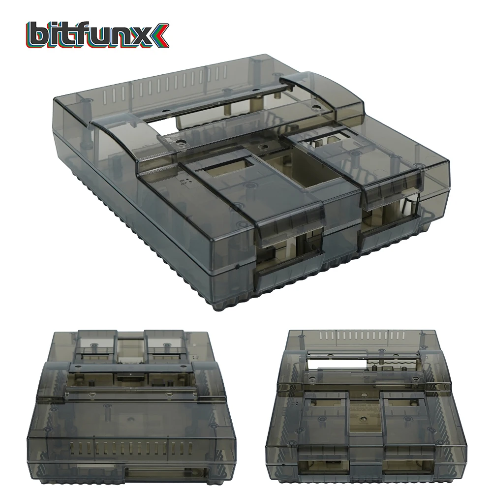 Nintendo SNES SFC US Version Retro game console case Bitfunx SNES Replacement Transparent Shell