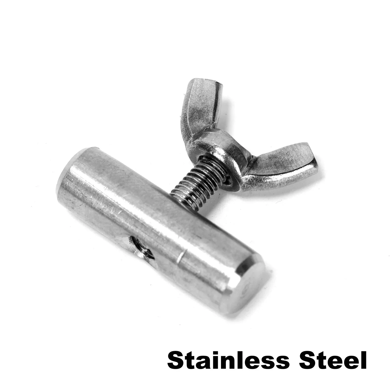 8Pcs Awning Track Stopper, 8mm Cylindrical Stainless Steel Awning Accessories for Car, RV, Yacht, Outdoor Track(8x25mm)