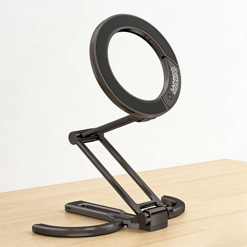 Magnetic Desktop Phone Holder with Metal Stand