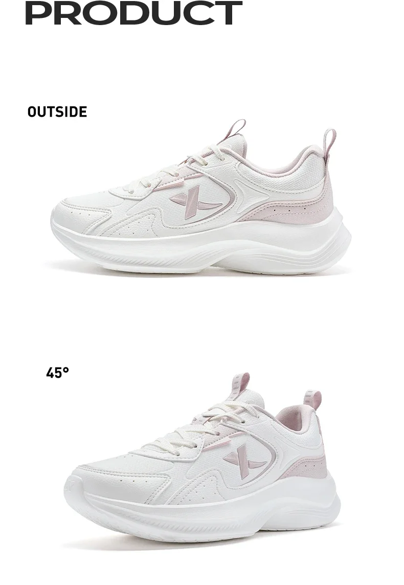 Xtep احذية الجري النساء عدم الانزلاق أحذية ناعمة خفيفة الوزن تنفس توسيد التدريب المرأة أحذية رياضية 877418110023