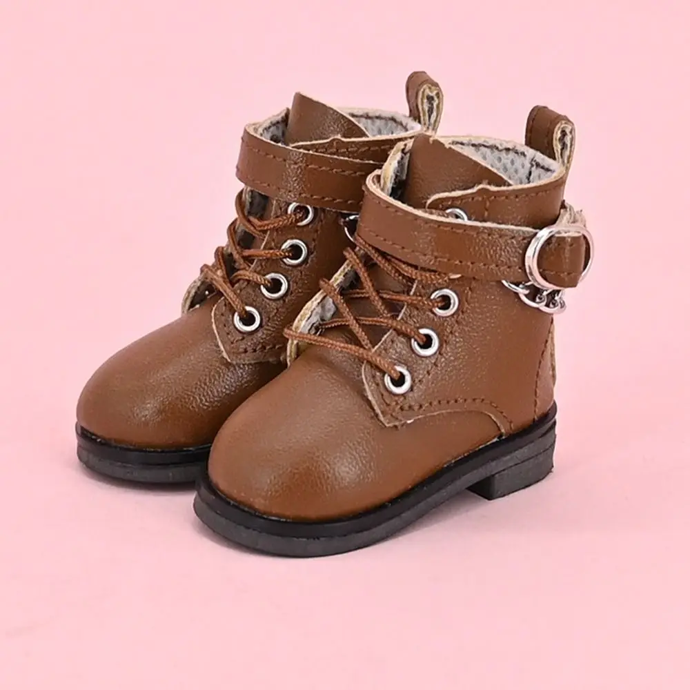 New Chain Decoration 5CM  Wearing 1/6  Boots Play House Accessories Differents Color Leather Shoes