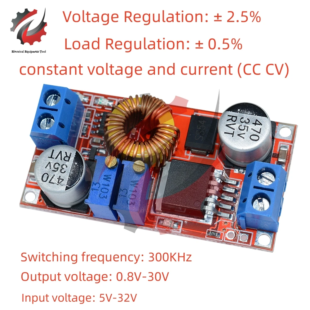 CC-CV-Adjustable-Max-5A-Step-Down-Buck-Charging-Board-XL4015-Lithium ...
