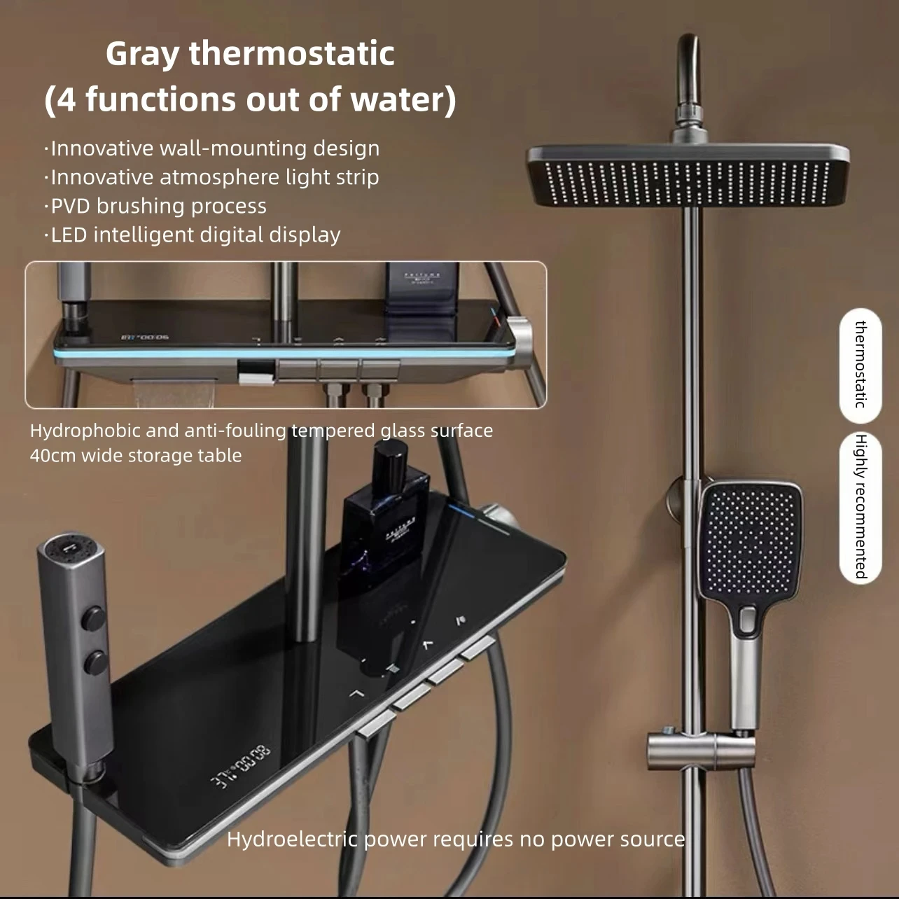 Gray thermostatic