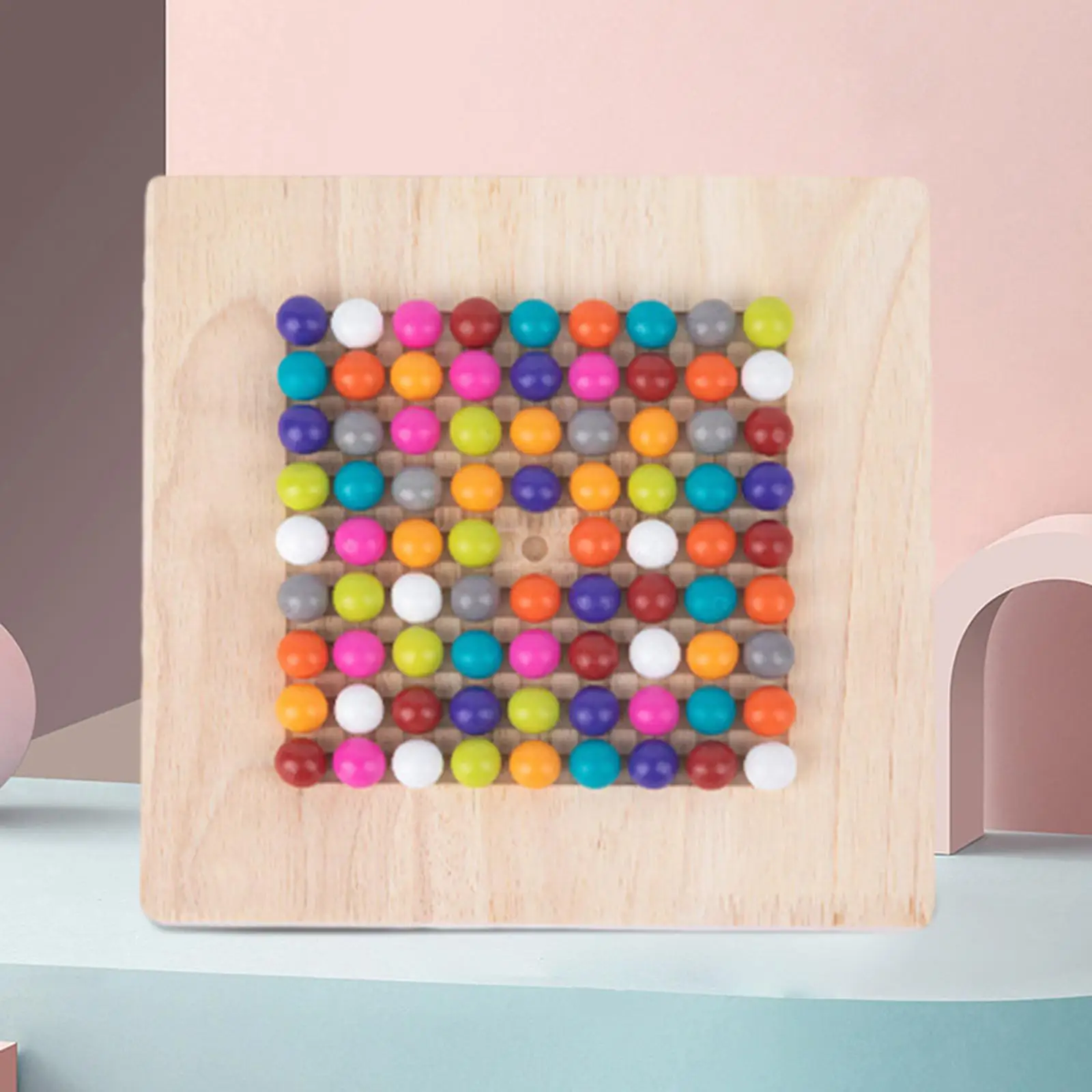 Brain Teaser Toys Educational Learning Collection Wood Educational Board for Gathering Birthday Interaction Preschool Activity 2