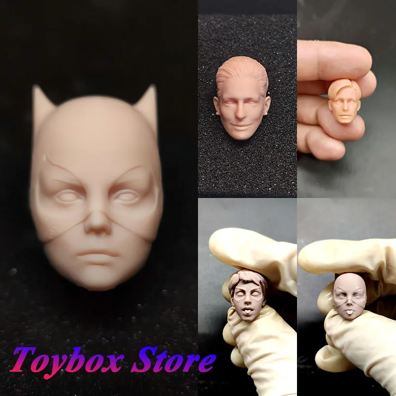 Hl904 Hl624 1/12 Hathaway Testa Non Verniciata Sculpt Serie Batman Catwoman Super Hero Model Toys For Ml Shf Mezco Mafex Girl Body
