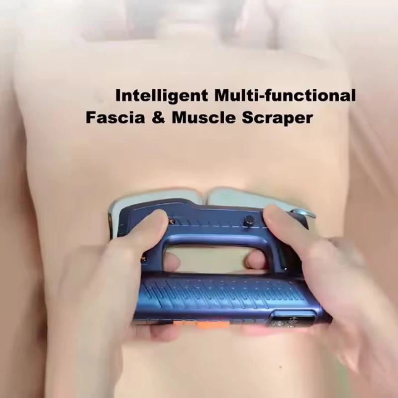 Home Use Gua Sha Scraping Myofascial Massager Heated Muscle Scraper with Heating EMS Red Light Therapy Massage Instrument