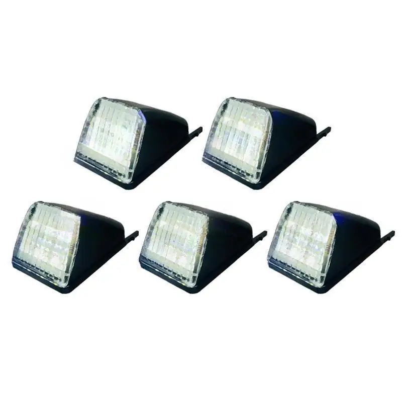 5 x 24V White Yellow LED Cab Roof Marker Lights For Volvo Truck FH 