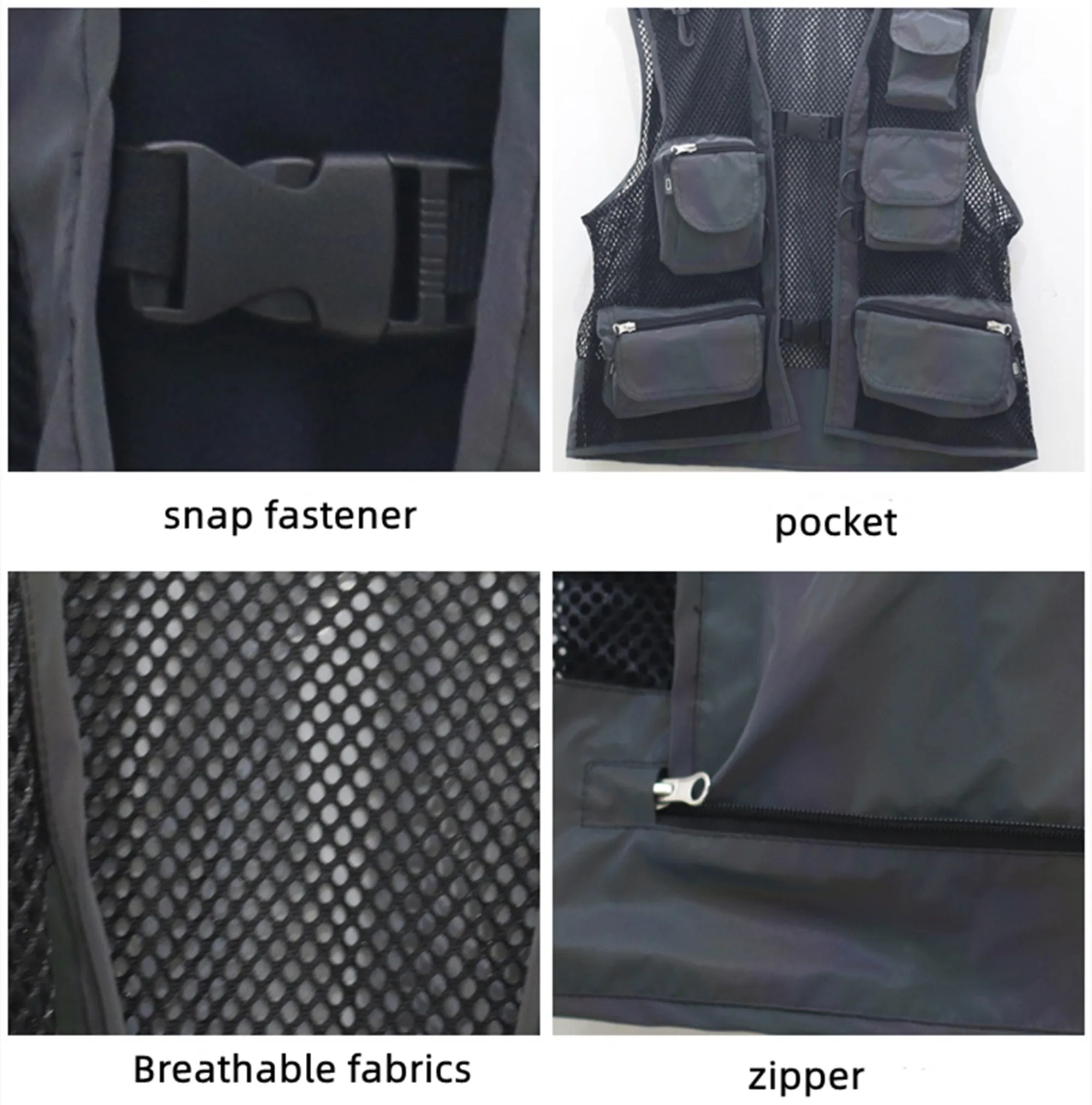 Holographic Reflective Vest Waistcoat 10