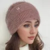 1pc Knit Hat With Lining, Women's Warm Ear Protection Winter Hat, Fashionable All-Match Design Suitable For Daily Wear And Skiin 4