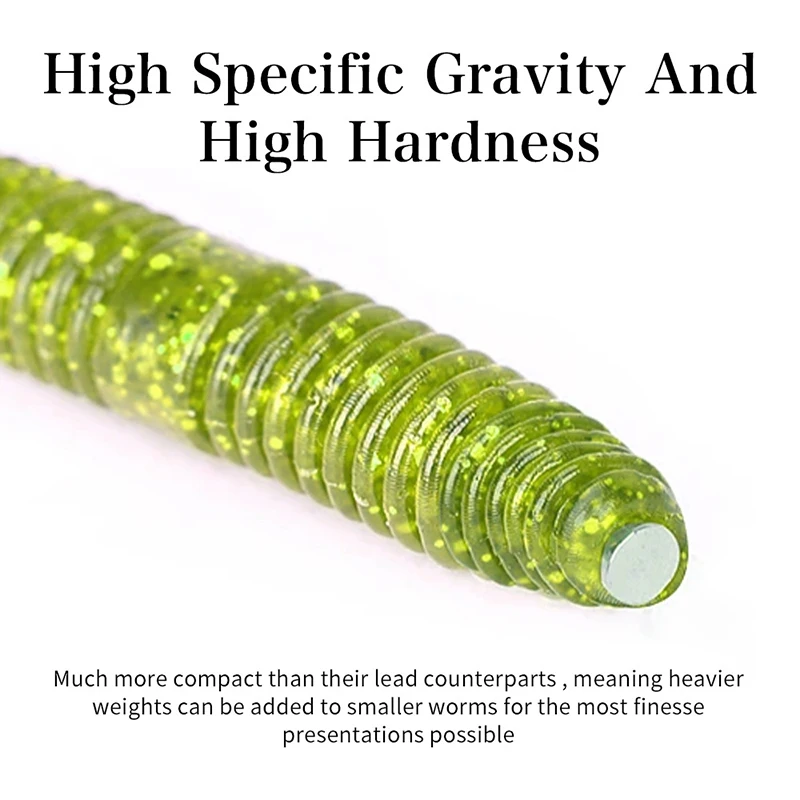 10Pcs 0.5g 1g 2g 2.5g Insert Metal Weight Nail Sinker For Fishing Accessories Worm Wacky Rig Bass Jigging Fishing Sinker