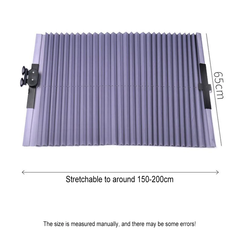 Car Front/Rear Window Sunshades Retractable Windshield Curtains for Sun Visor Car Sun Shades Summer UV Sun Protective