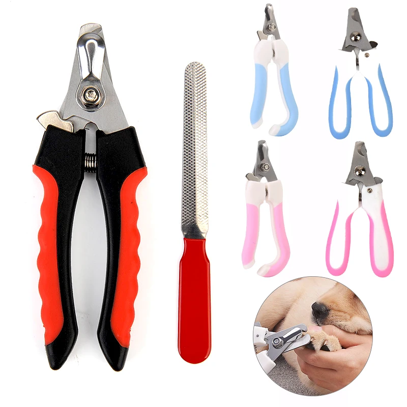 

Stainless Professional Pet Nail Clippers Dog Cat Steel Two-color Labor-Saving Nail Clippers Convenient Beauty Cleaning Supplies