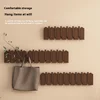 Piano key hanging clothes rack, wall mounted entrance hook, solid wood clothes rack for entrance door, wall foyer 4