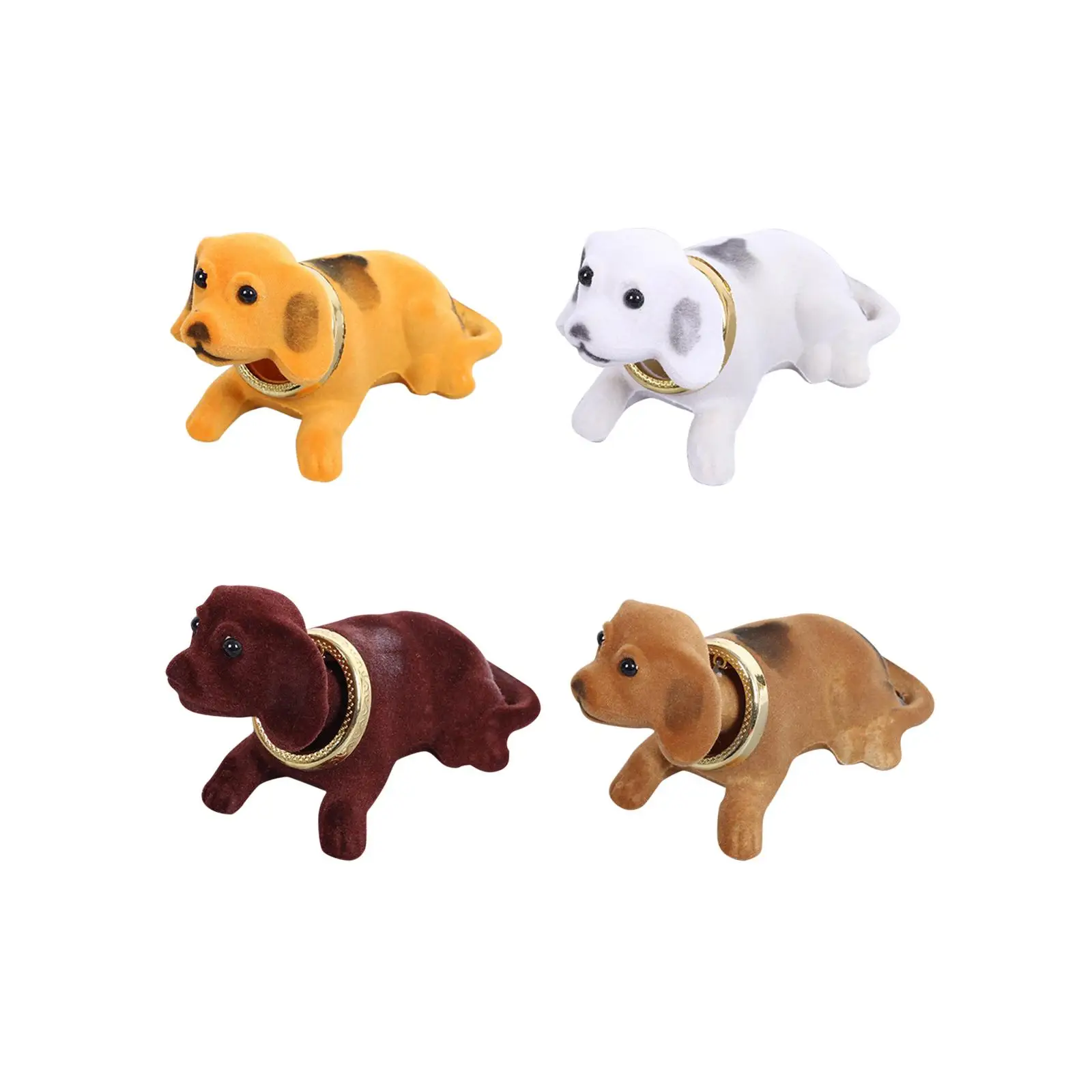 

Car Decoration Nodding Dog Ornament Cute Auto Interior Accessories Move Head Puppy for Home Decor Tabletop Trucks Vehicle Shelf