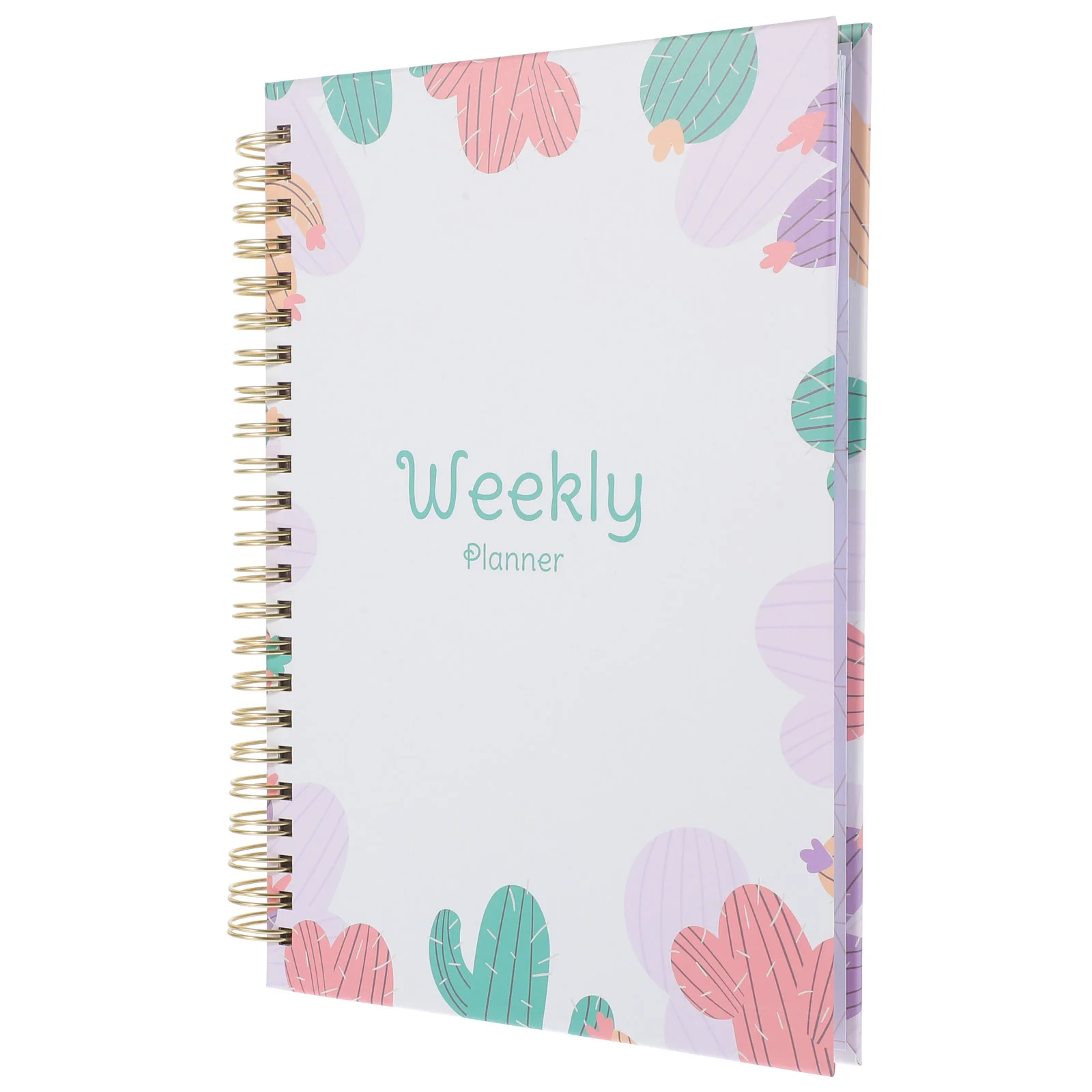 Spiral Binding Planner Book English Note Book Delicate Academic Planner Home Note Planner