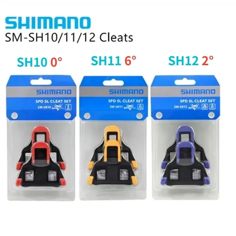 SHIMANO SM-SH11/SH12/SH10 Cleats SPD SL Cleat Set Road Bike Pedals Cleats BIike Cycling For SPD-SL 6/2/0-degree float type