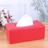 Nordic style Luxury Leather Tissue Box Living Room Coffee Table Napkin Holder Creative Home Car Dining Room Commercial Paper Box 6