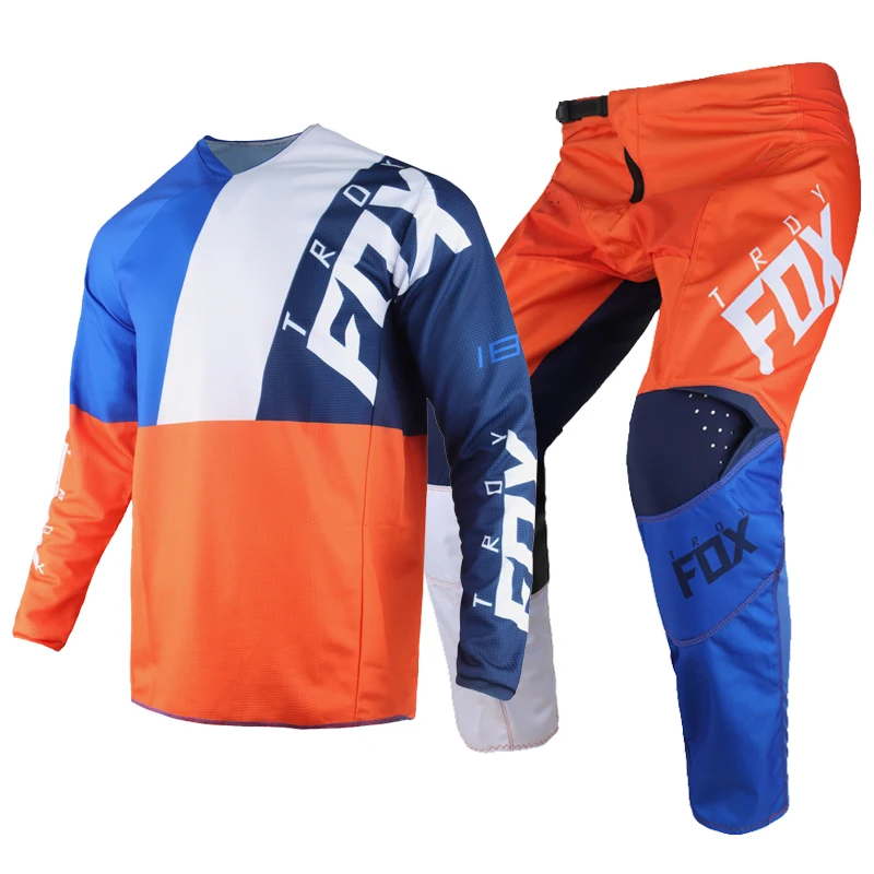 

Orange/Blue Men's Adult 180 SE LOVL Jersey Pants Combo Off-Road/MX/ATV/Motocross/Dirt Bike Racing Race Kit Gear
