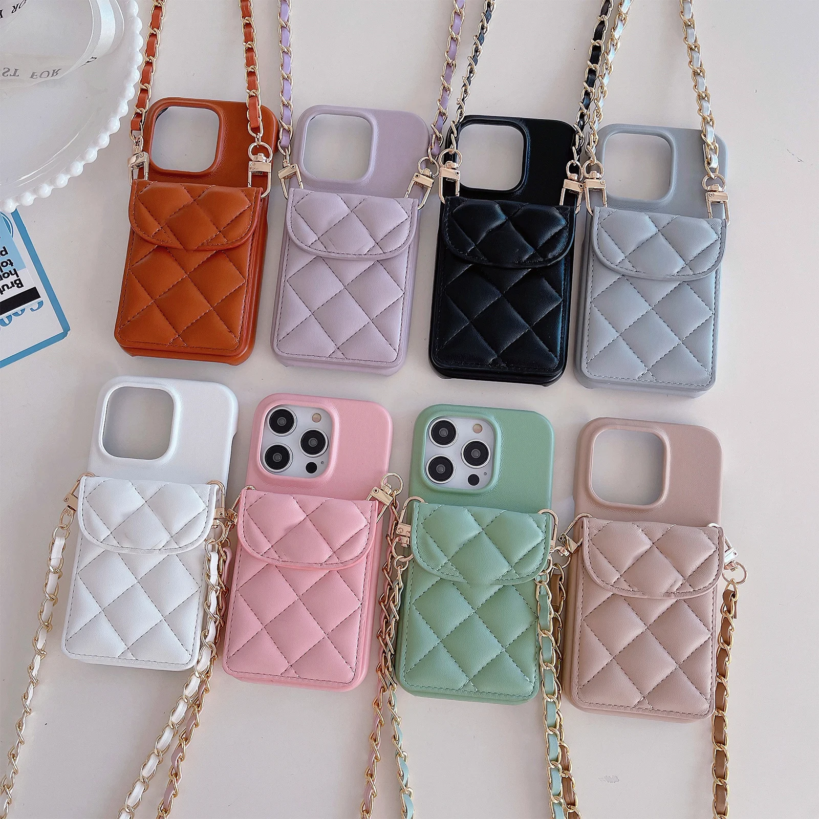 

Crossbody Leather Wallet vertical Cards Solt Case For Samsung Galaxy S23 Ultra S22 S21 Plus A25 A52 A53 A54 Holder Lanyard Cover