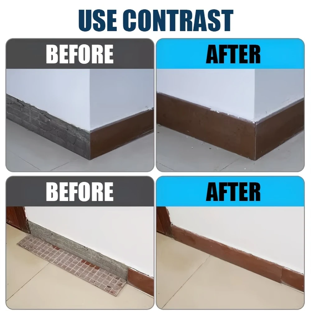 A Powerful Adhesive That Doesn't Require Nails, Suitable for Baseboards, Featuring High-Viscosity Transparent Soft Glue, Ideal F - 5