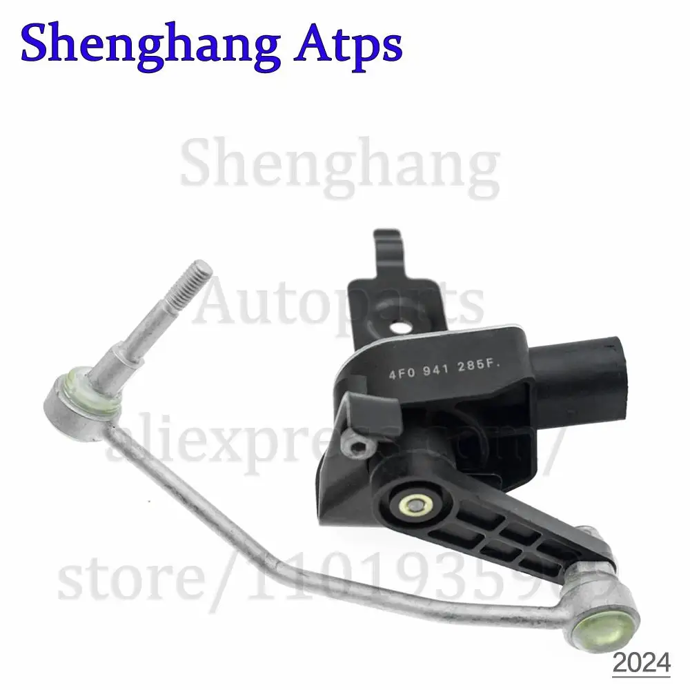 Car Headlight Level Sensor Front Left Headlight Level Sensor & Connection rod For Audi A6 C6 2005-2011,A6 C6 Avant 2005-2011 4F0941285F 4F0-941-285-F